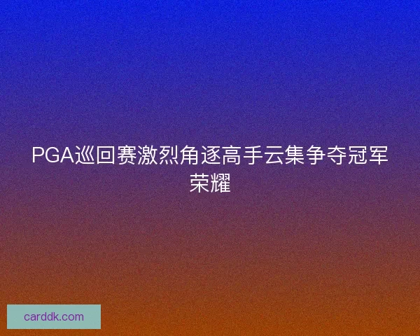 PGA巡回赛激烈角逐高手云集争夺冠军荣耀 PGA巡回赛激烈角逐高手云集争夺冠军荣耀